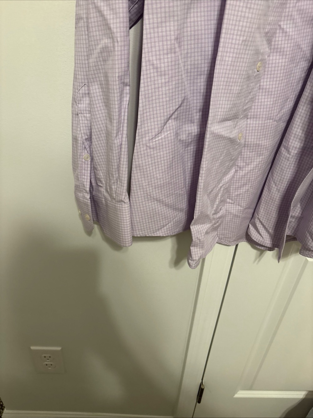 Southern Tide Lavender Check Dress Shirt - Picture 5 of 6